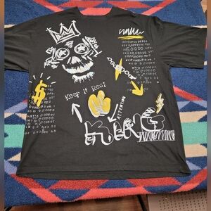 South Pole Legend Graffiti T Shirt Mens 4XB 4X Big Black Keep It Real OG King